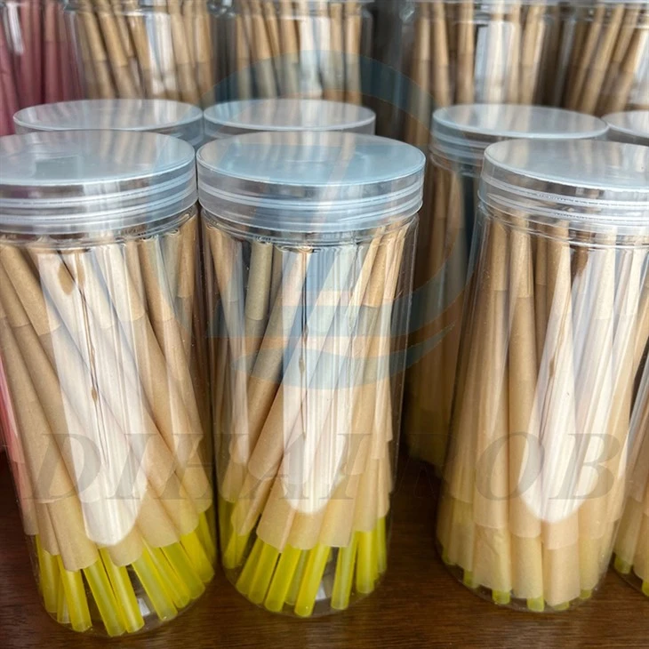 Előzetes tekercs kúpok ízesített papírszűrő -tippek