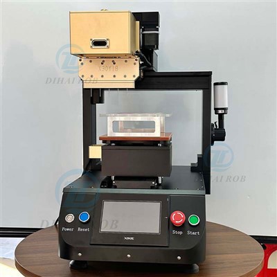 Félautomata vape 5- tű CBD fűtőolaj-töltőgép háromszínű riasztási lámpával